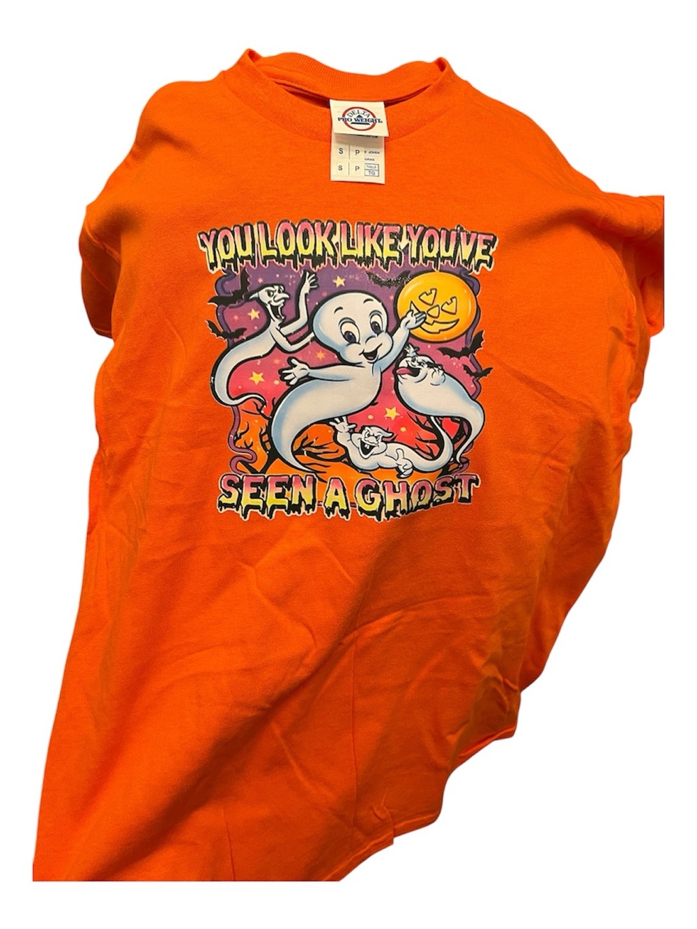 Men’s Orange T-Shirt - You Look Like You've Seen A Ghost